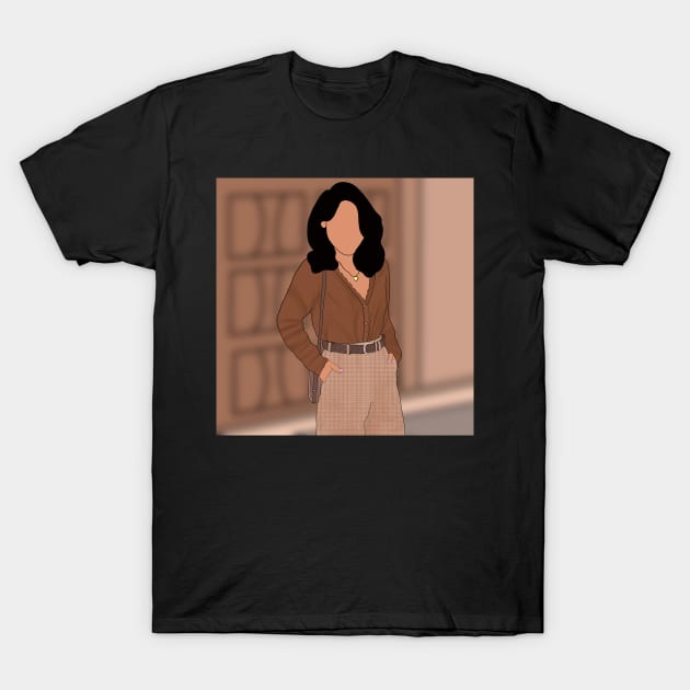 Flat portrait T-Shirt by artoffaizan